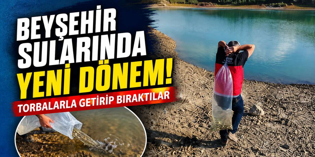 Konya’nın denizine 60 bin yeni sakin bırakıldı