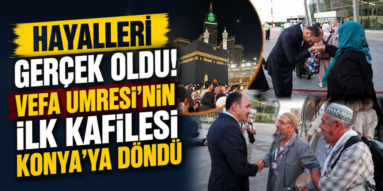 Kutsal topraklardan Konya’ya döndüler! Başkan Altay yeni müjdeyi verdi
