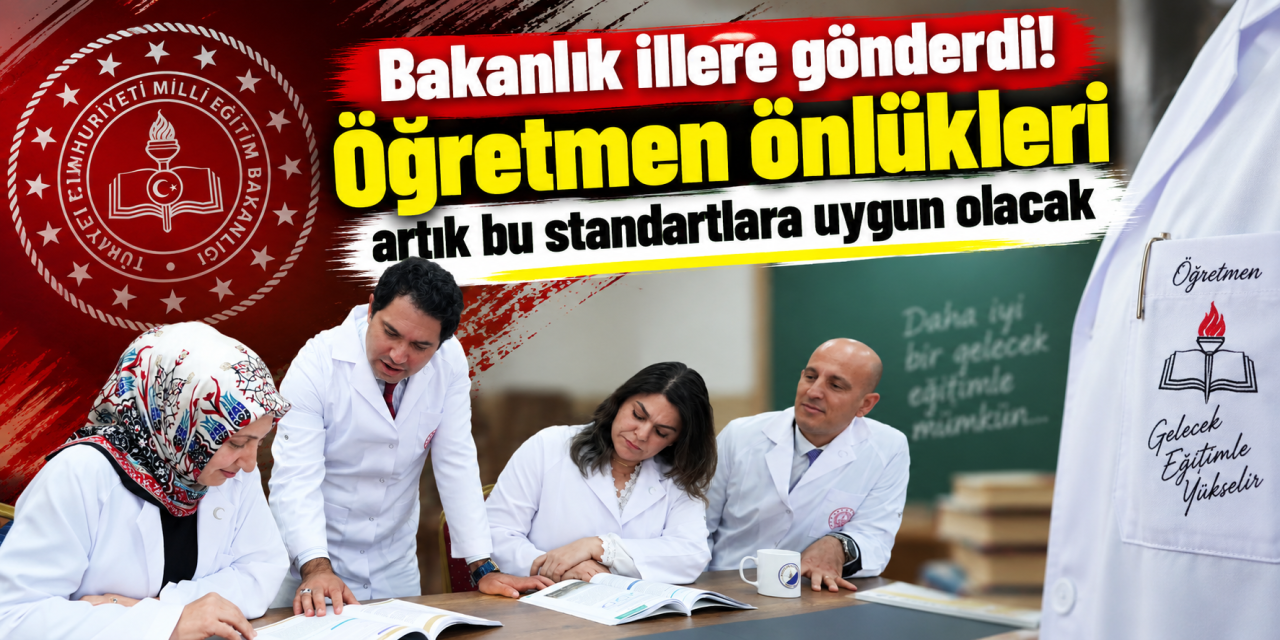 Okullarda yeni dönem! Öğretmenlerin giyeceği önlüklerin standardı belli oldu