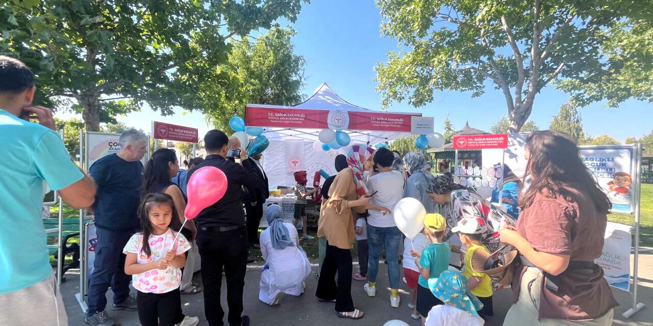 Konya’da sağlık şenliği! Çocuklar eğlendi, aileler bilgilendi