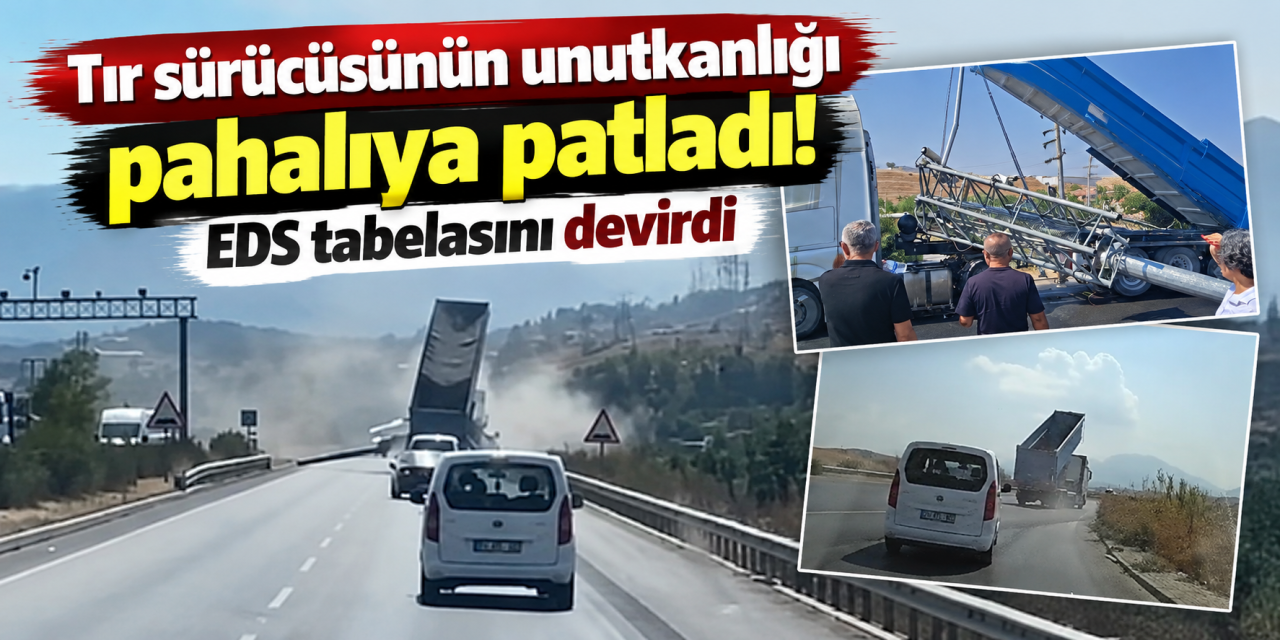 Dorseyi kapatmayı unuttu, EDS direğini yerinden söktü! O anlar kamerada