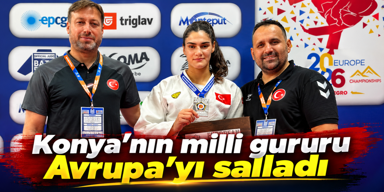 Konya’nın milli judocusu dünya sahnesinde! Sinem Oruç Avrupa ikincisi oldu