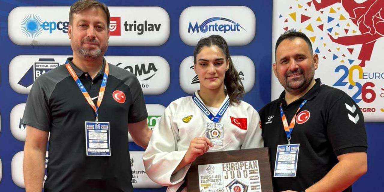Konya’nın milli judocusu dünya sahnesinde! Sinem Oruç Avrupa ikincisi oldu