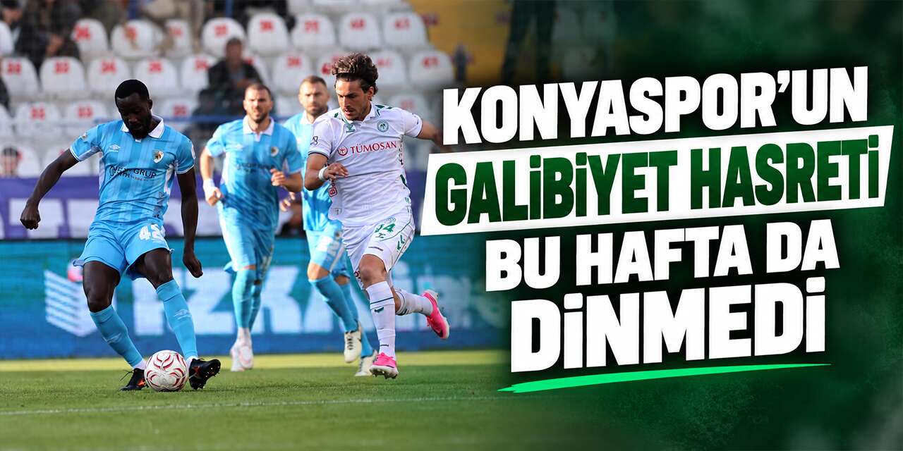 Konyaspor’un yüzü gülmüyor! Erzurumspor’dan da puan çıkmadı