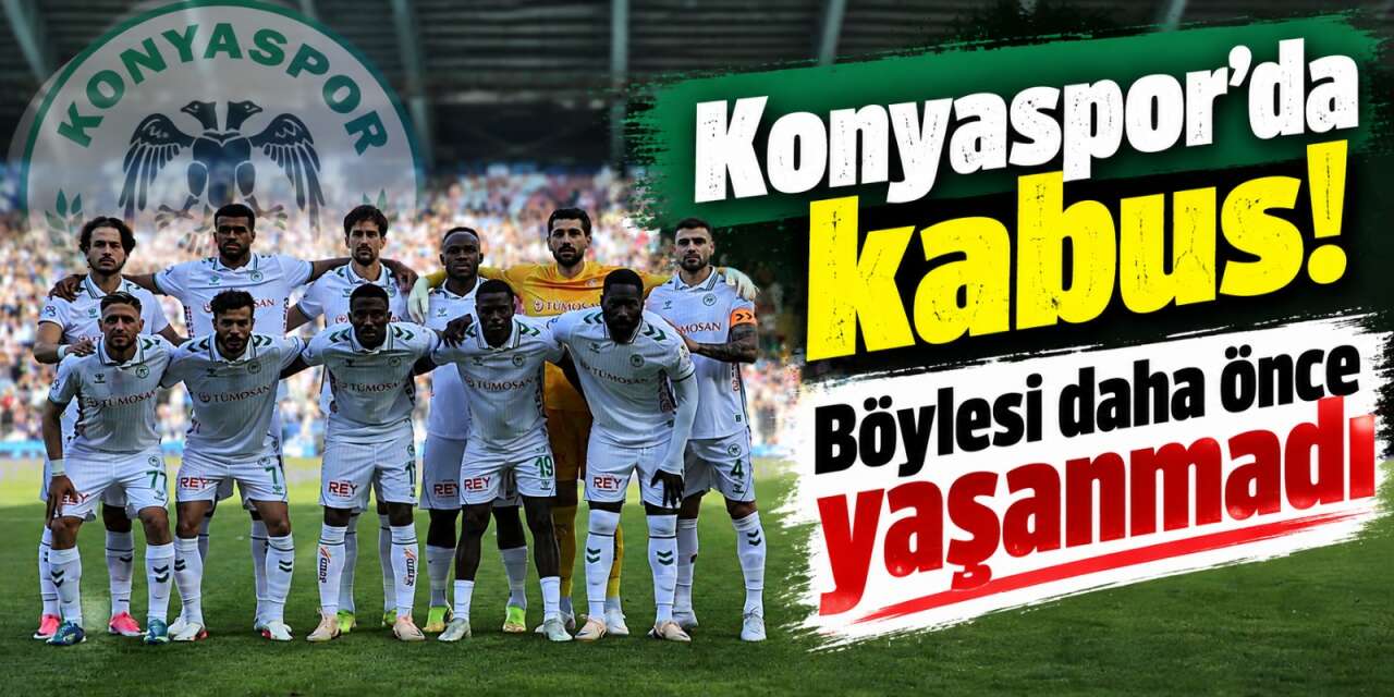 Konyaspor tarihinin en kötü serisini yaşıyor
