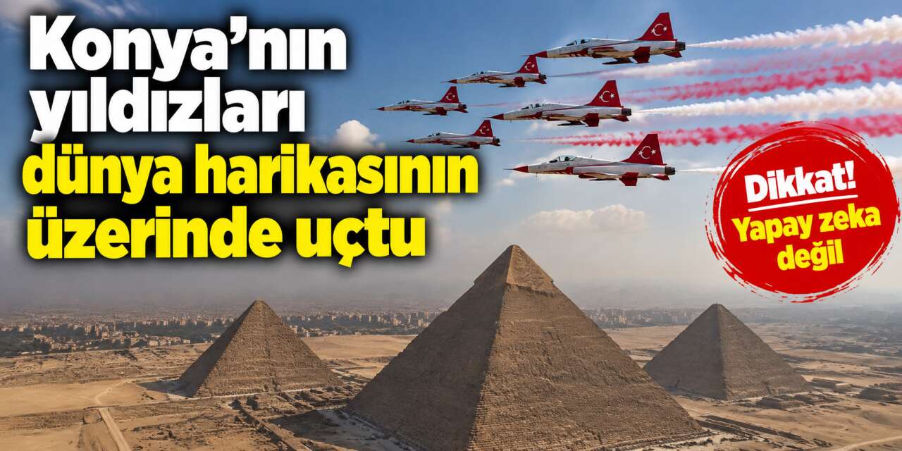 Konya ekibi Mısır’daki ünlü piramitlerin tepesinde tarih yazdı