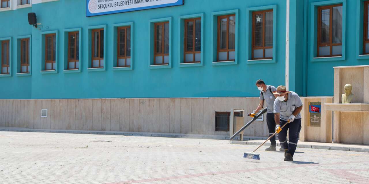 Konya’da okullar yeni döneme hazır! Selçuklu’da kapsamlı temizlik yapıldı