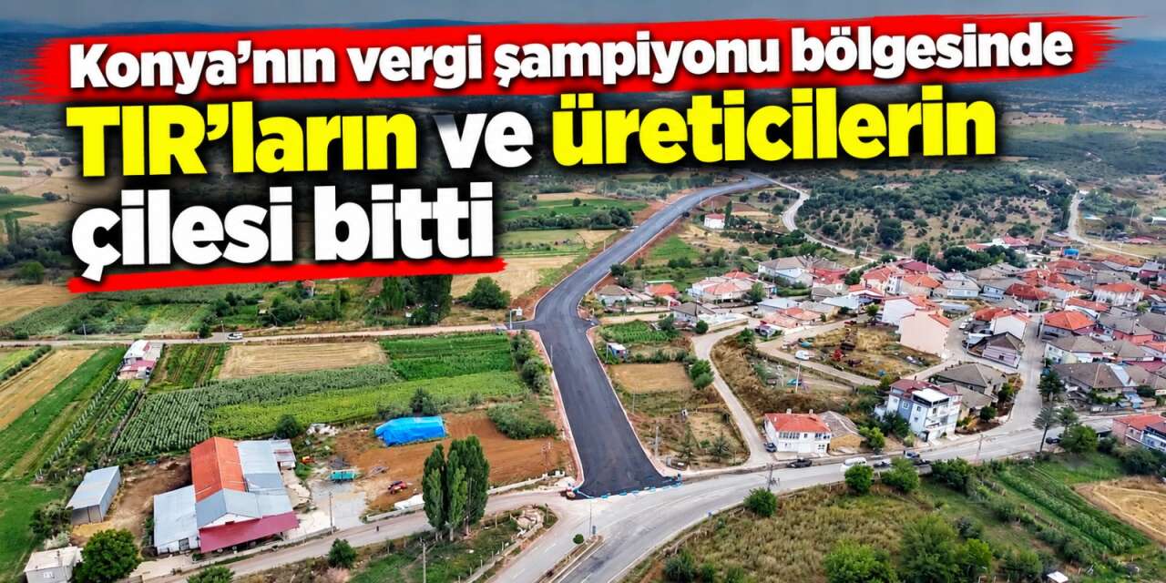 Konya’nın vergi rekortmeni mahallesinde konfor arttı