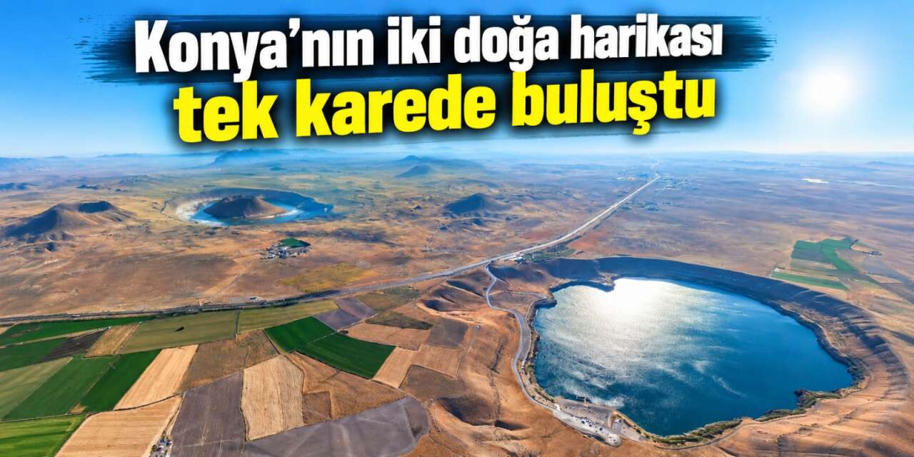 Konya’da iki mavi inci aynı kadrajda