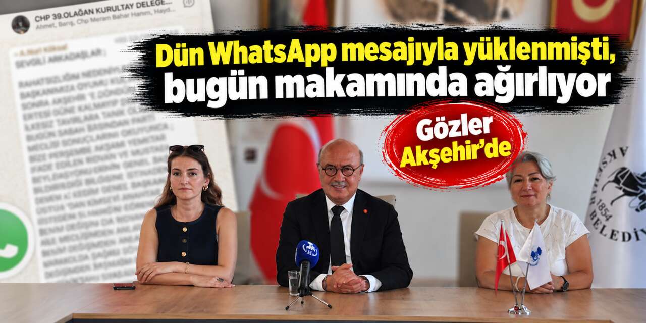 O mesajı çabuk unuttular! İstifa sonrası Konya Akşehir’de dikkat çeken buluşma