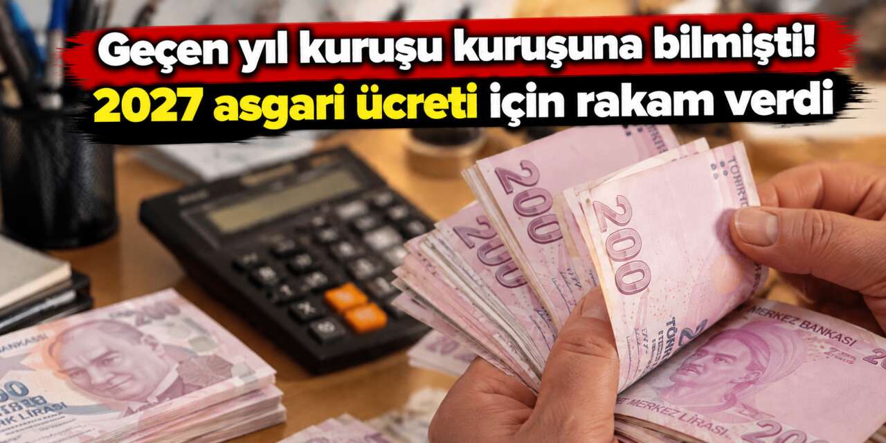 2027 asgari ücreti için ilk tahmin geldi