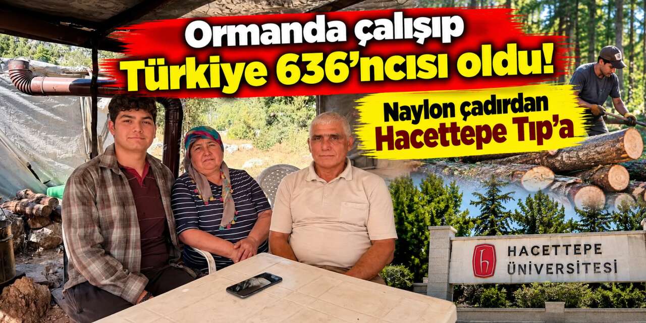 Naylon çadırda tomruk soyup Hacettepe Tıp'ı kazandı! Konya'nın komşusunda başarı hikayesi