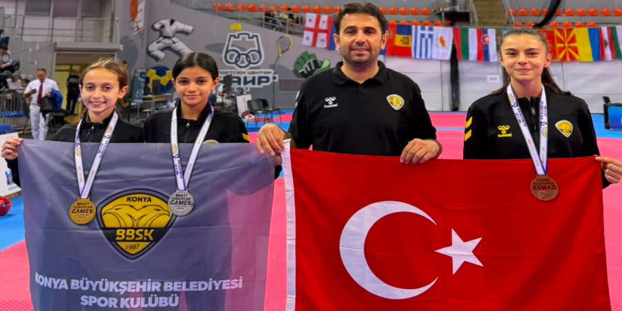 Konya Büyükşehir'in genç taekwondocuları Avrupa biletini aldılar