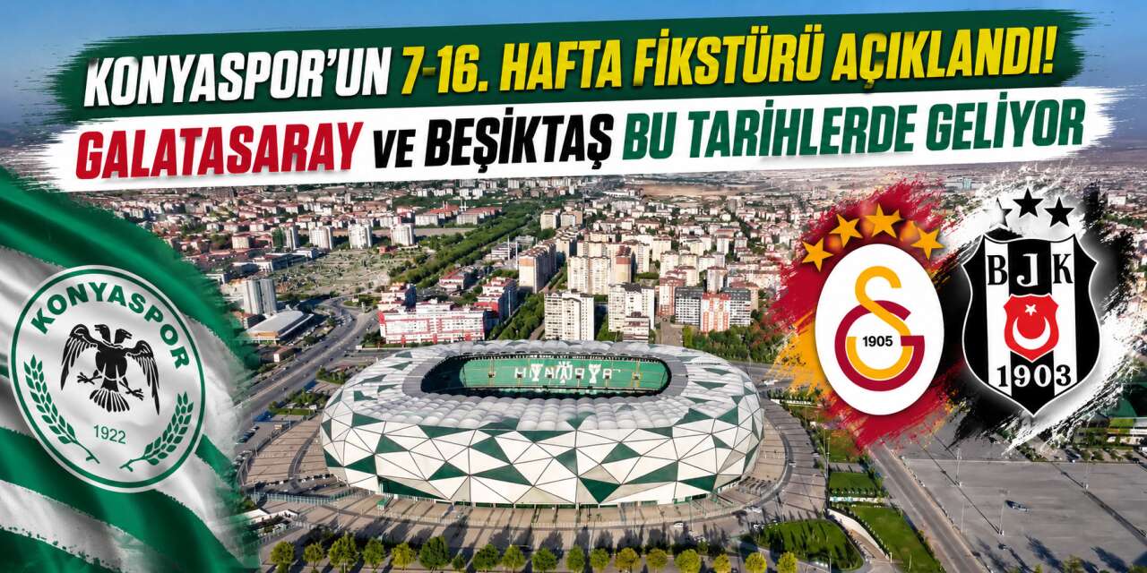 Konyaspor’un 10 haftalık maç programı belli oldu! İşte maçların gün ve saatleri
