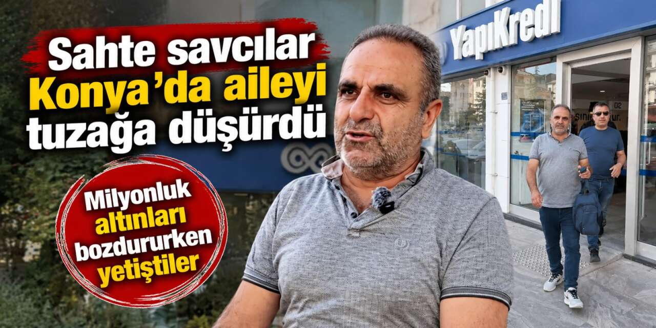 Konyalı çift klasik yöntemle az kalsın milyonluk altınları kaptırıyordu