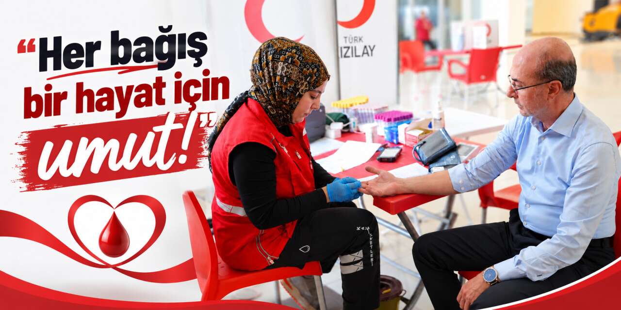 Selçuklu’da kan seferberliği! Başkan da bağışta bulundu
