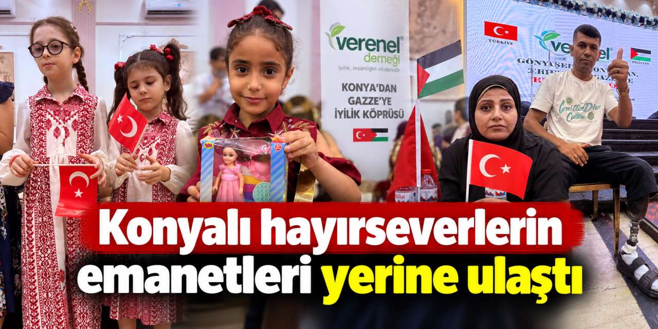 Konya’nın yardım eli Kahire’deki Gazzelilere uzandı