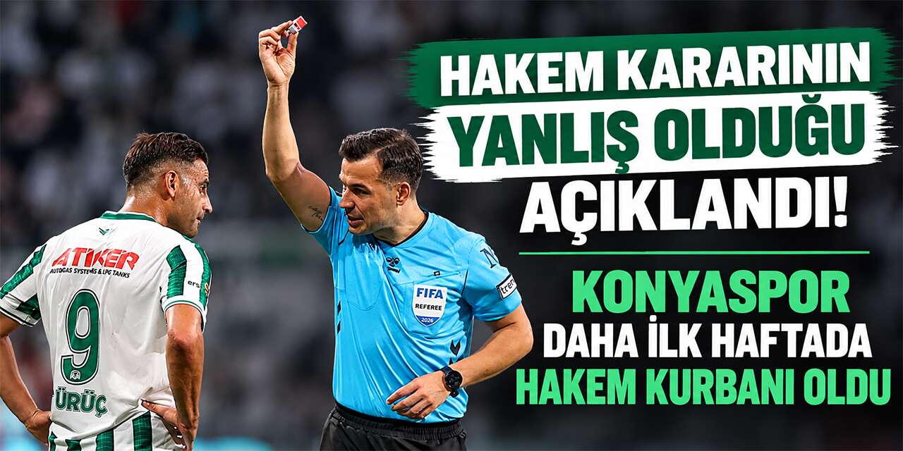 Konyaspor’u yıkan penaltı için flaş açıklama! Karar yanlış çıktı