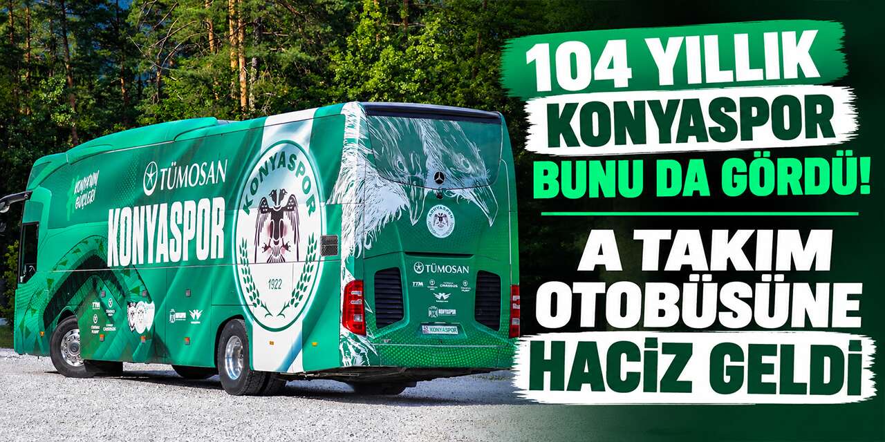 Konyaspor’un takım otobüsüne haciz geldi