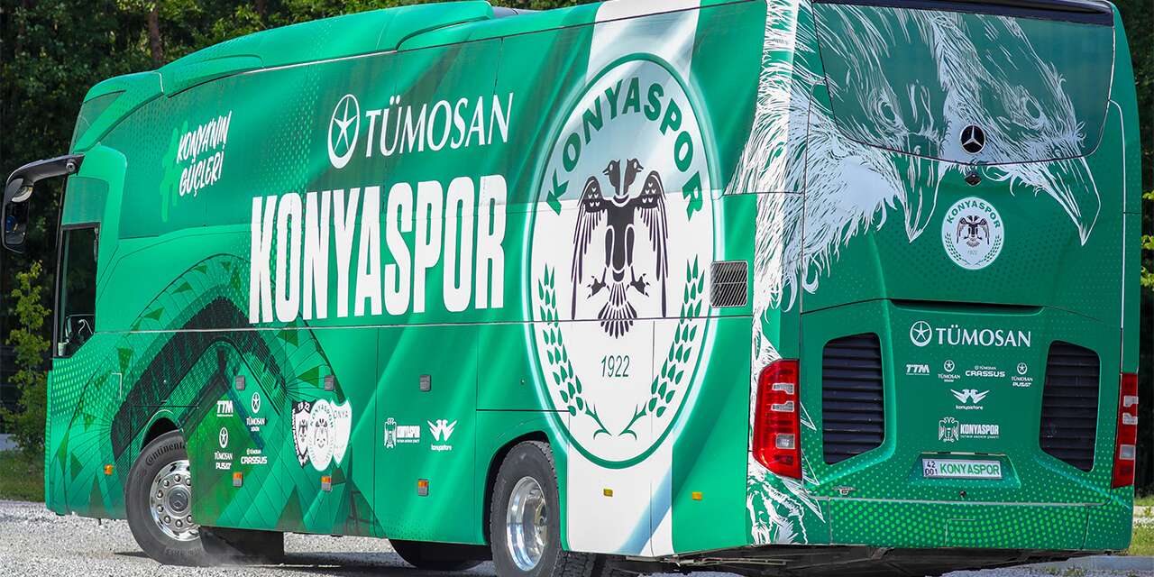 Konyaspor’un takım otobüsüne haciz geldi