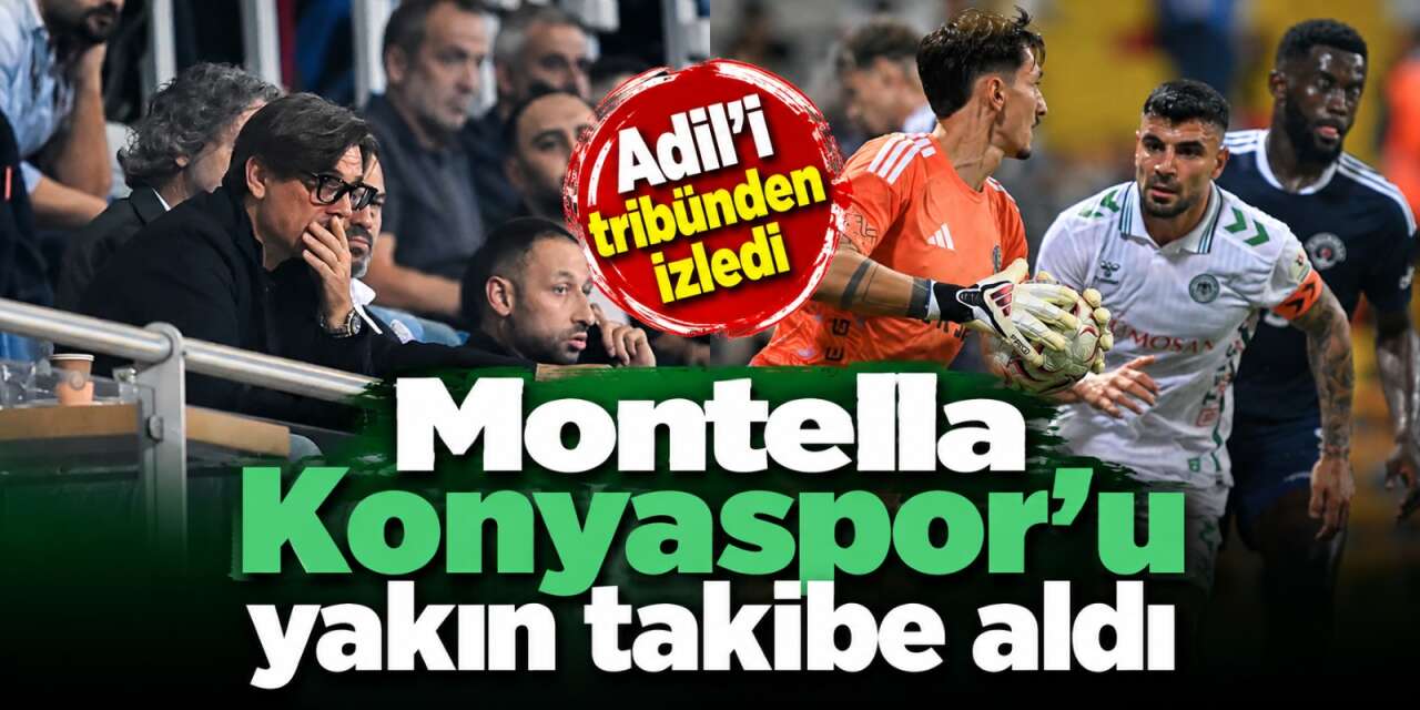 Montella’nın gözü Konyaspor’da! Kasımpaşa maçını tribünden izledi