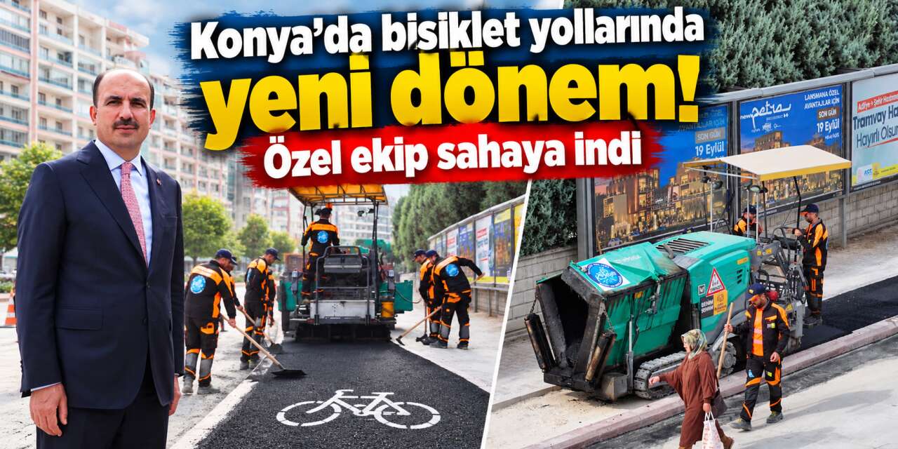 Konya Büyükşehir, bisiklet yolları için devrim niteliğinde adım attı