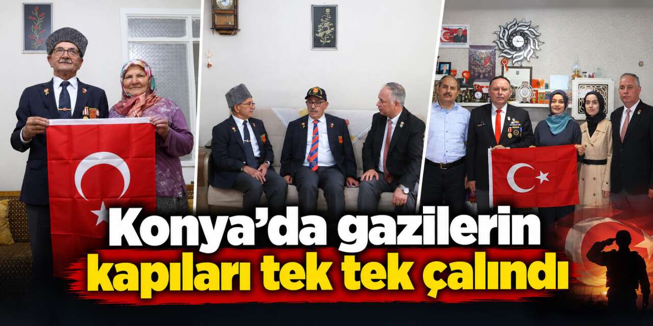 Konya Büyükşehir anlamlı günde kahramanları unutmadı