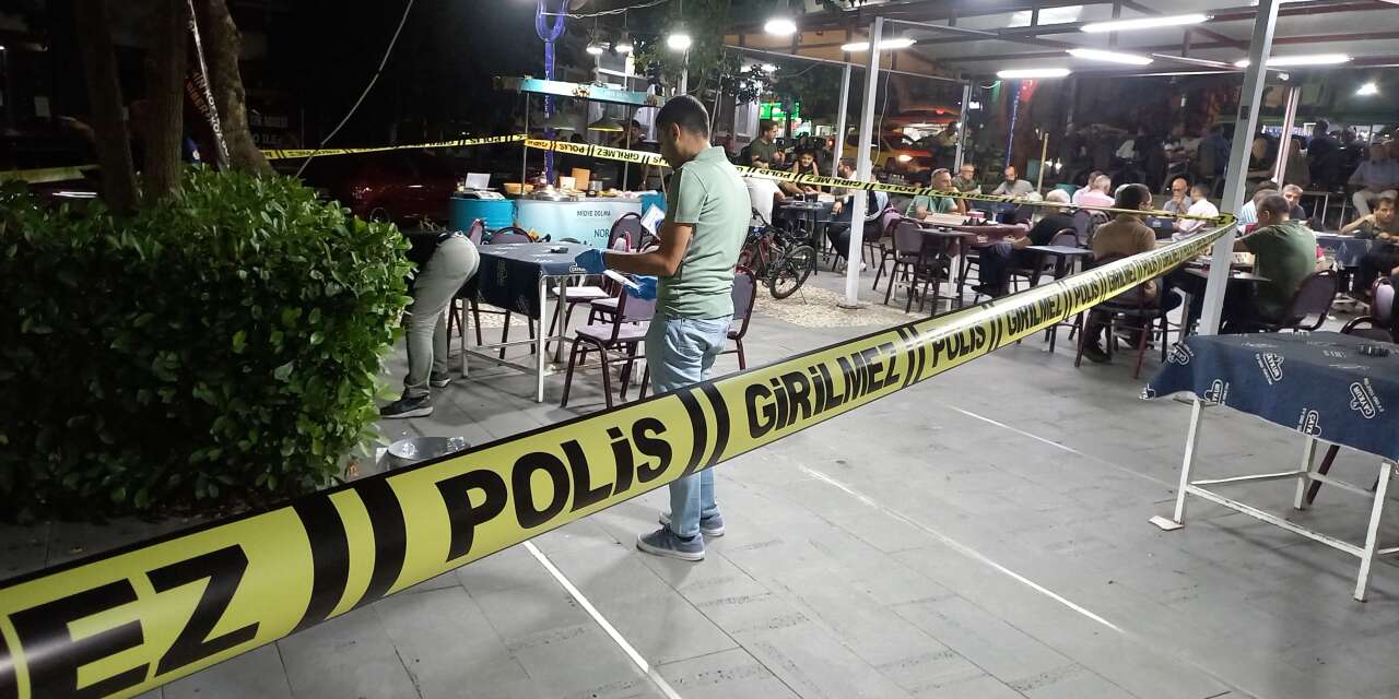 Çay bahçesine silahlı saldırı! 1 kişi vuruldu