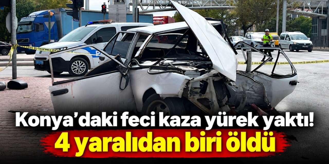 Konya’nın merkezindeki kazadan acı haber! Sürücü hayatını kaybetti