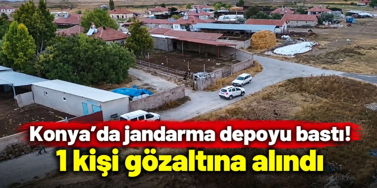 Konya’da şafak operasyonu! Depodan uyuşturucu ve silah çıktı
