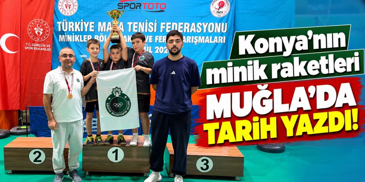 İki yaş büyük rakiplerini geride bıraktılar! Konya’dan masa tenisi zaferi