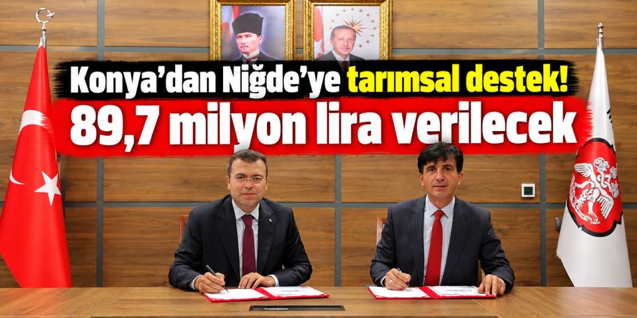Konya’dan Niğde’ye milyonluk yatırım! 5 bölgenin sulama altyapısı yenilenecek