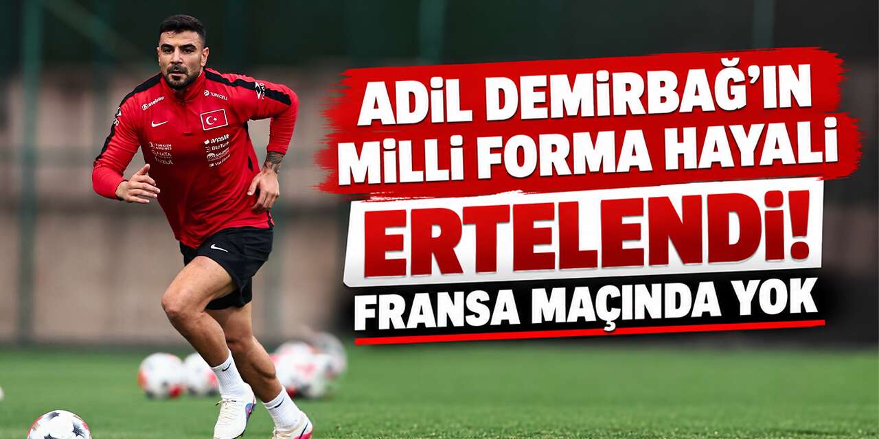 Konyaspor’un kaptanı Adil Demirbağ’a milli takımda kötü haber