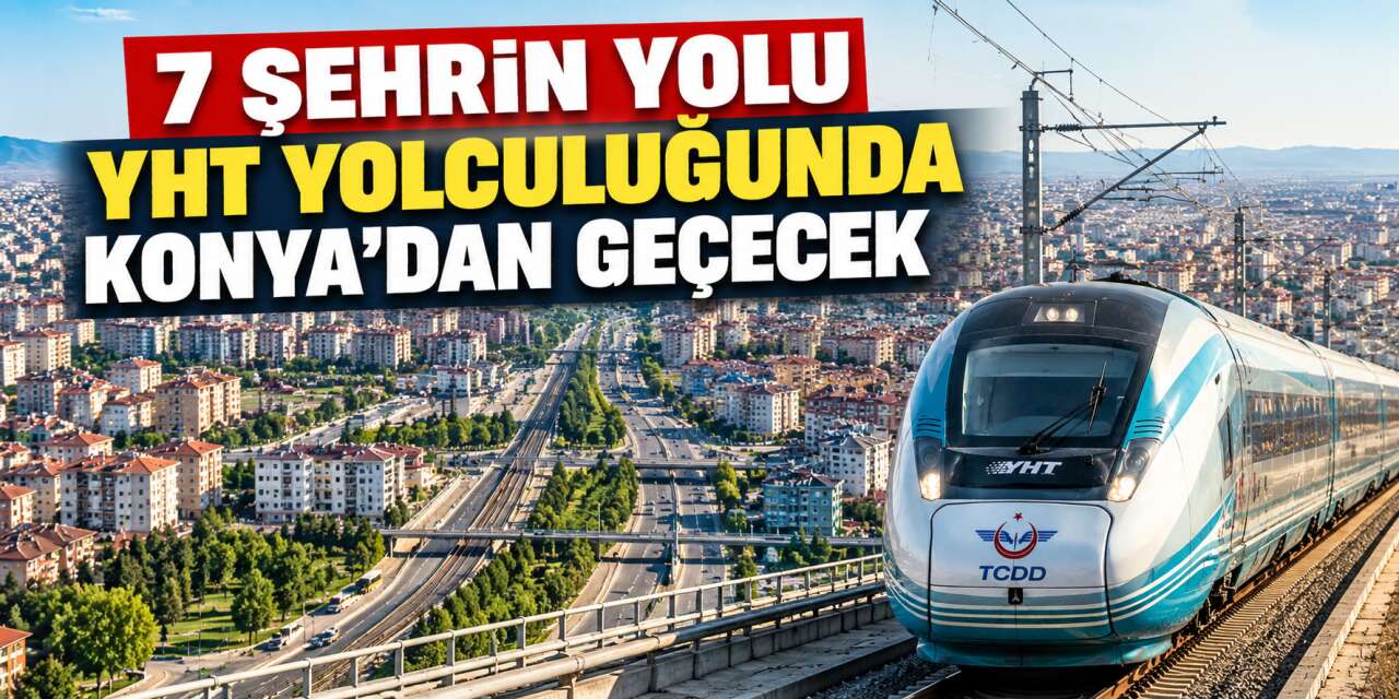 Konya hızlı tren ağının merkezine yerleşti! Yeni hedef 2028