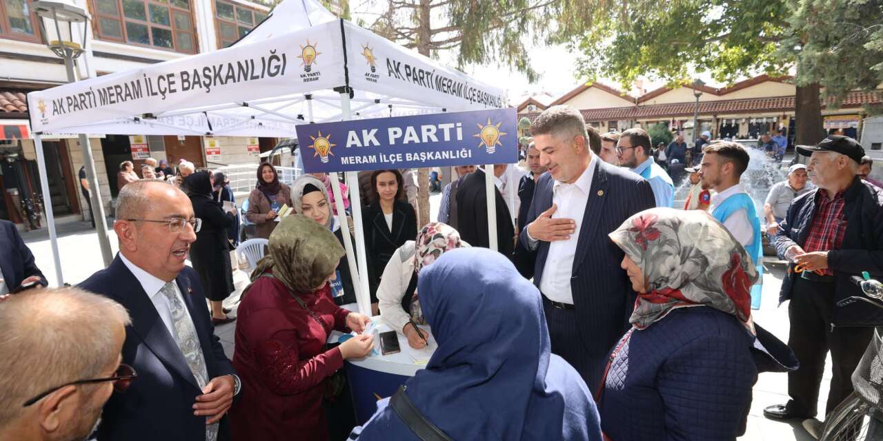 AK Parti Adıyaman Milletvekili İshak Şan Meram'da sahaya indi