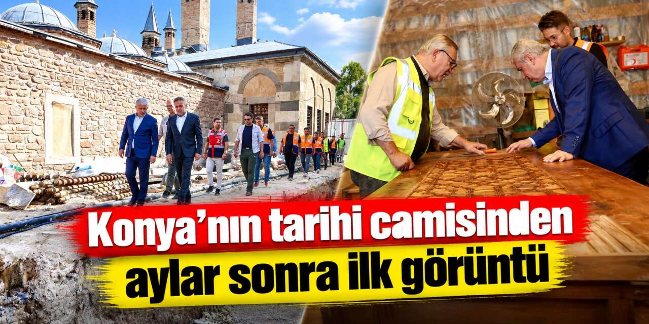 Konya’da aylardır kapalıydı! Sultan Selim Camii’nin son hali görüntülendi