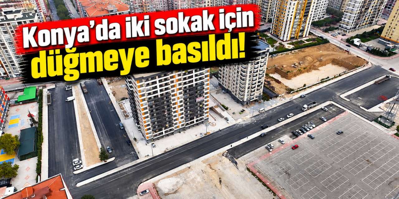 Konya’da ulaşımı rahatlatacak çalışma! 2 bin 400 ton asfalt serildi