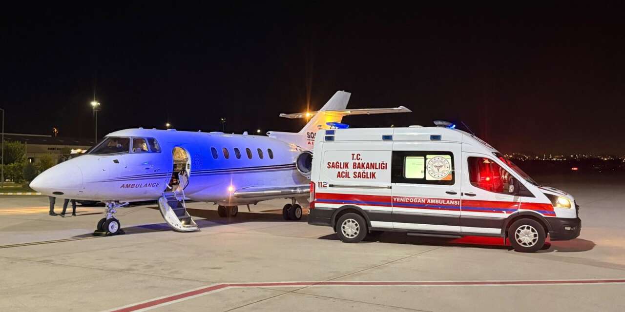 Konya’ya kritik sevk! 50 günlük bebek için ambulans uçak havalandı