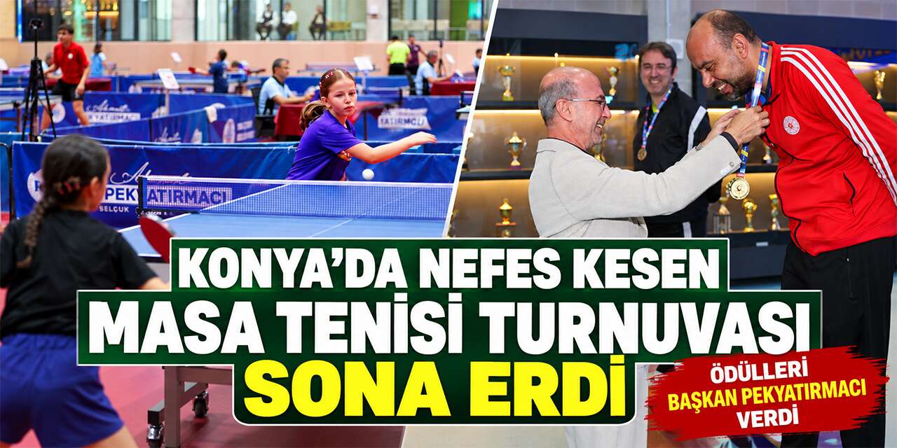 Konya’da raketler şampiyonluk için sallandı! Dereceye girenler belli oldu