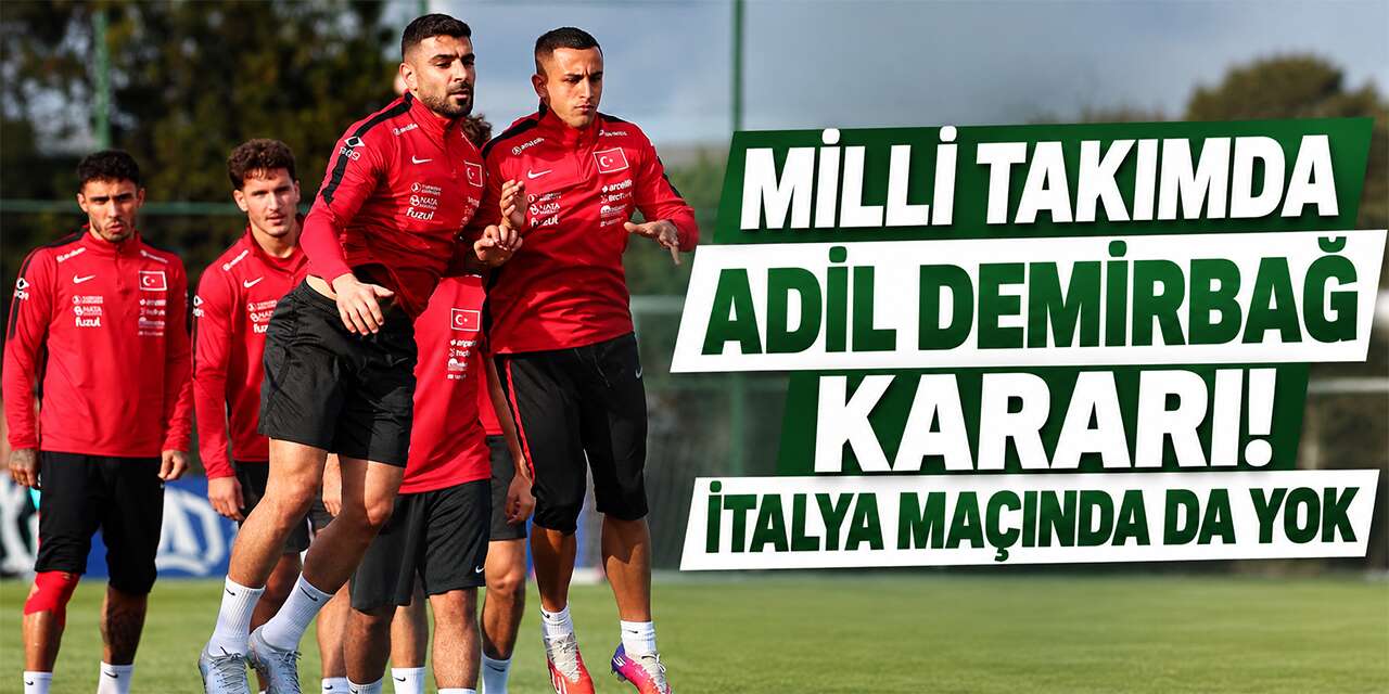 Konyasporlu Adil Demirbağ’a milli takımda bir şok daha