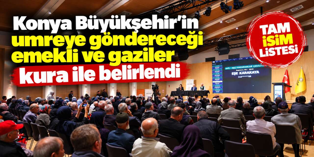 Konya’da Vefa Umresi heyecanı! Kurada isimleri çıkınca gözyaşlarını tutamadılar