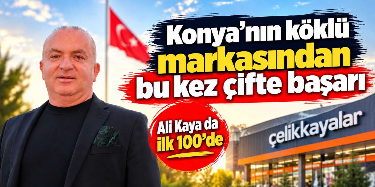 Konya vergi rekortmenleri listesinde dikkat çeken çifte başarı