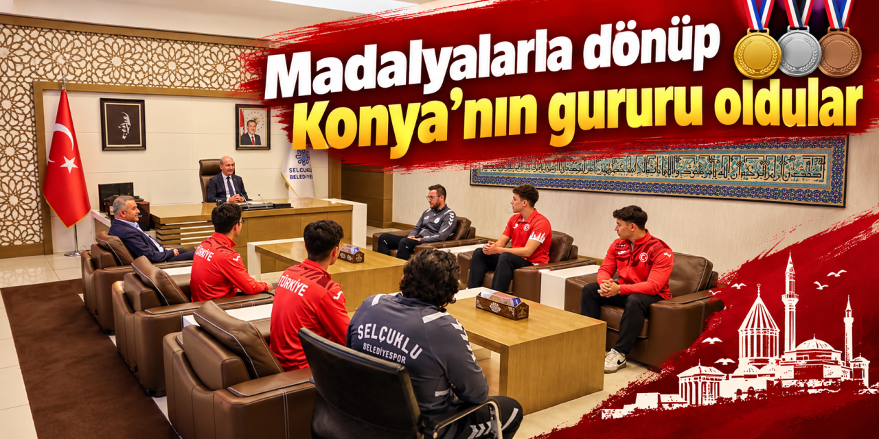Selçuklu’nun milli sporcuları dünyayı salladı