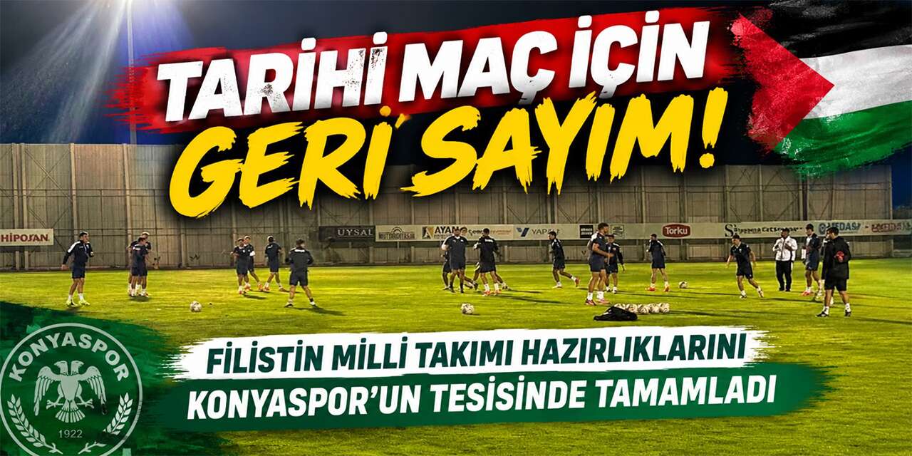 Filistin Milli Takımı Konya’daki tarihi maça hazır
