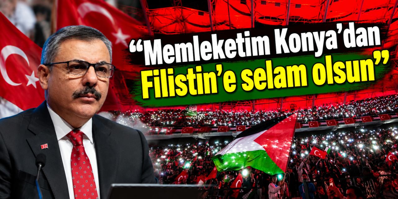 Skorborddaki o cümle geceye damga vurdu! Bakan Çiftçi'den Konya ve Filistin mesajı