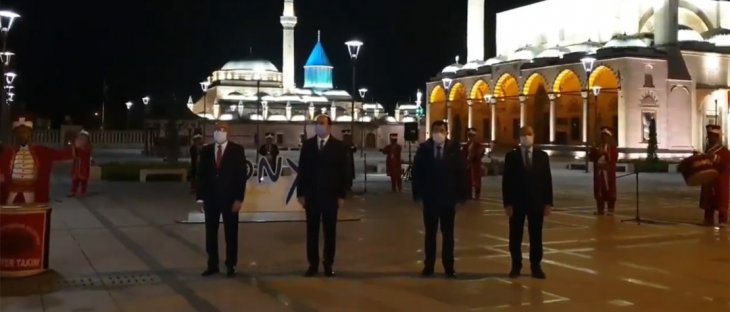 Konya, İstiklal Marşı'nı coşkuyla okudu