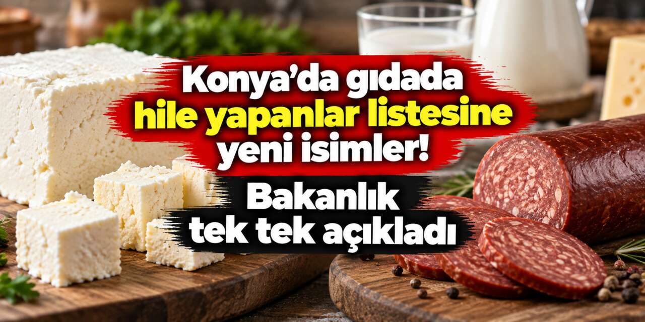 Konya’dan 3 ürün daha firmalarıyla kara listeye girdi
