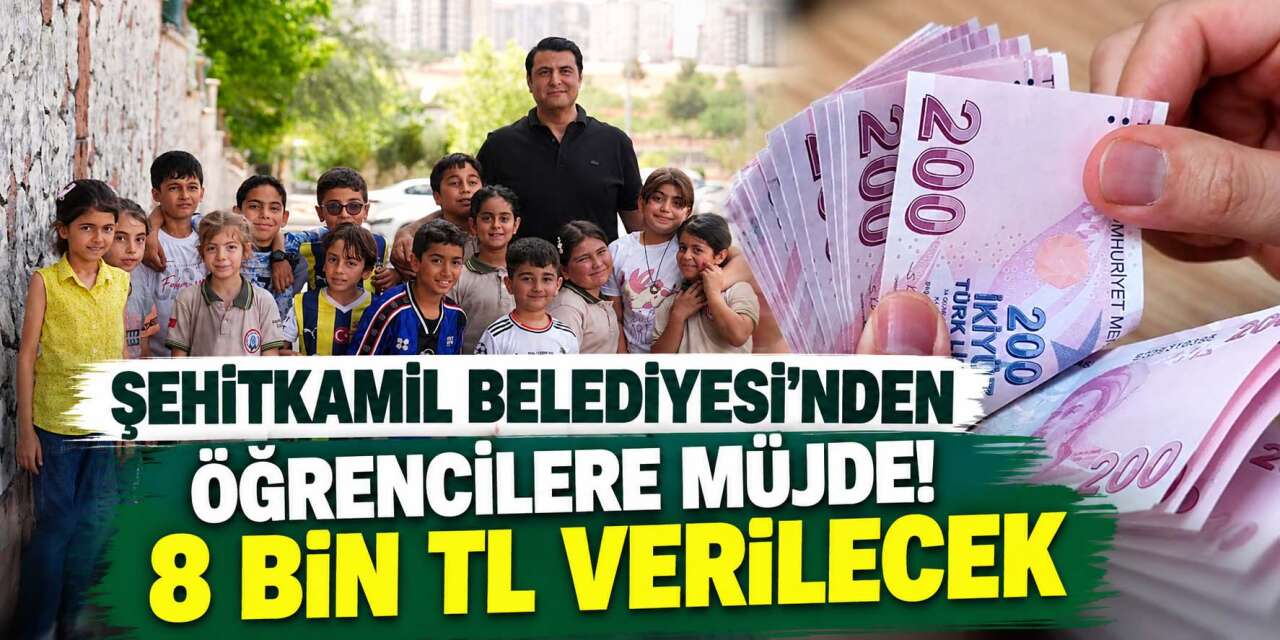Şehitkamil Belediyesi 8 bin TL eğitim desteği başvurusu 2026 başladı