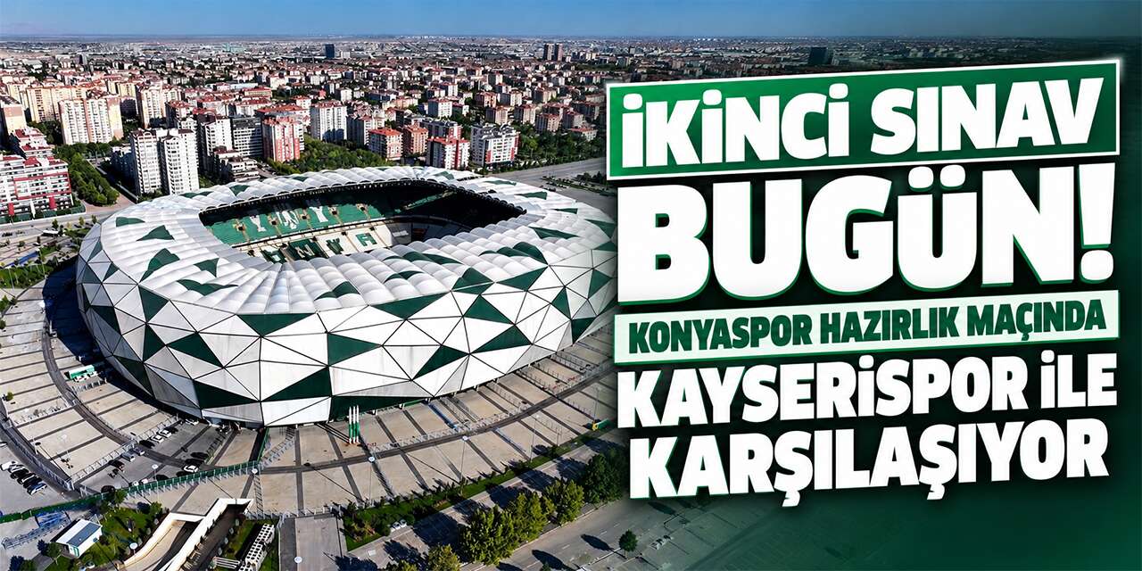 Konyaspor bugün evinde hazırlık maçına çıkıyor