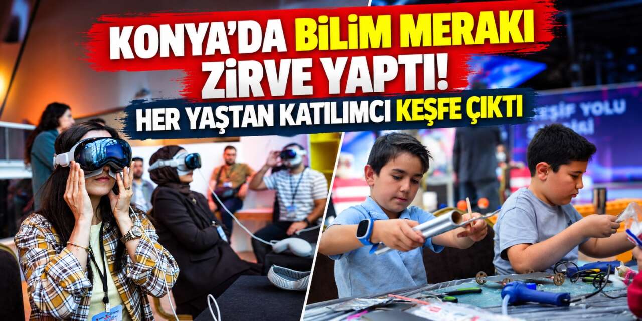 Konya’da bilim sınıflardan taştı! Doğa ve gökyüzü meraklıları aynı adreste buluştu